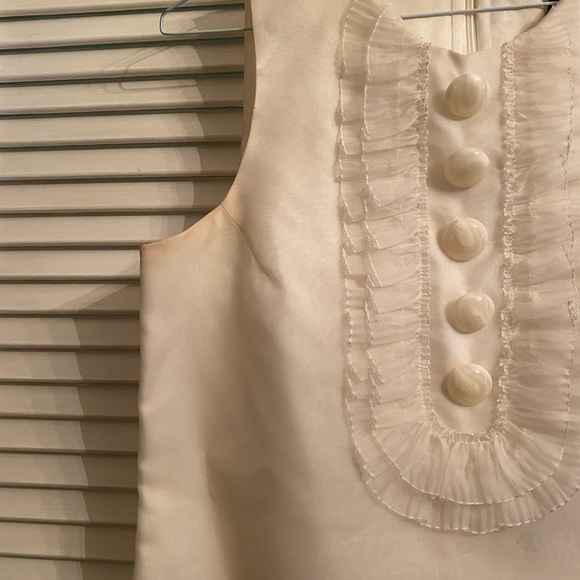 Vintage Robert Rodriguez ruffle front top size 6 - Picture 2 of 6